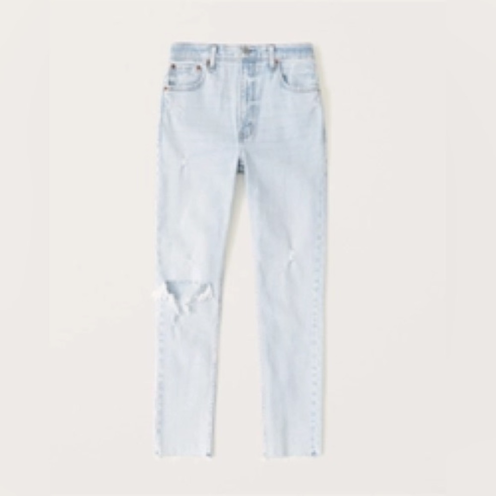 Abercrombie High Rise Skinny Jeans light wash